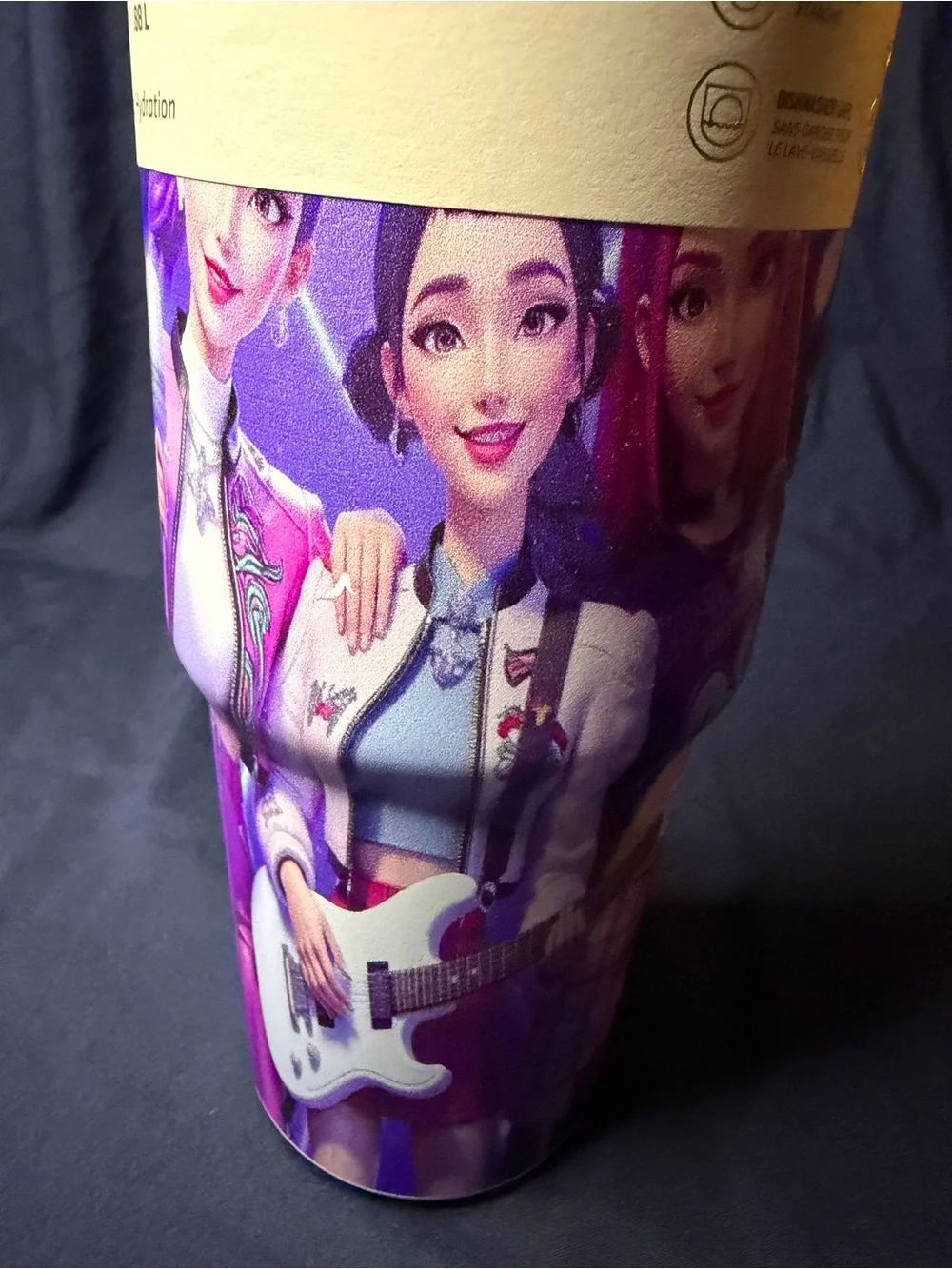 Stanley Pink Handle H2.0 Tumbler with Illustrated Band k-pop Demon Hunter